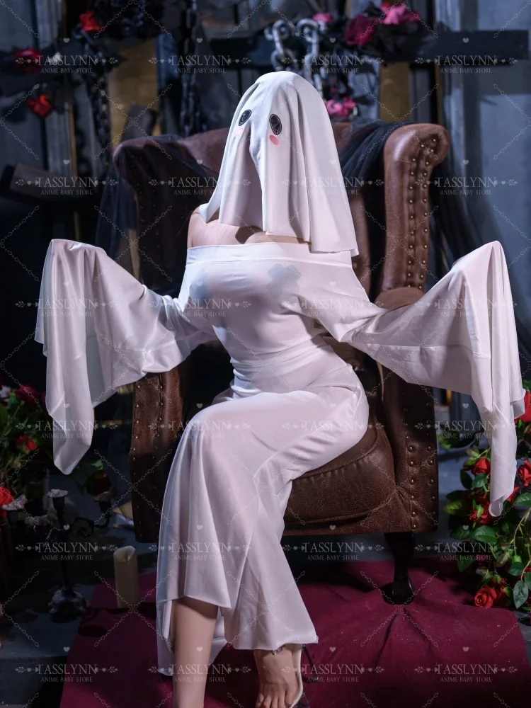 

Halloween Ghost Cosplay Costume Scare Face Cape Scream Costume Adult Fancy Dress Halloween Cosplay Costume
