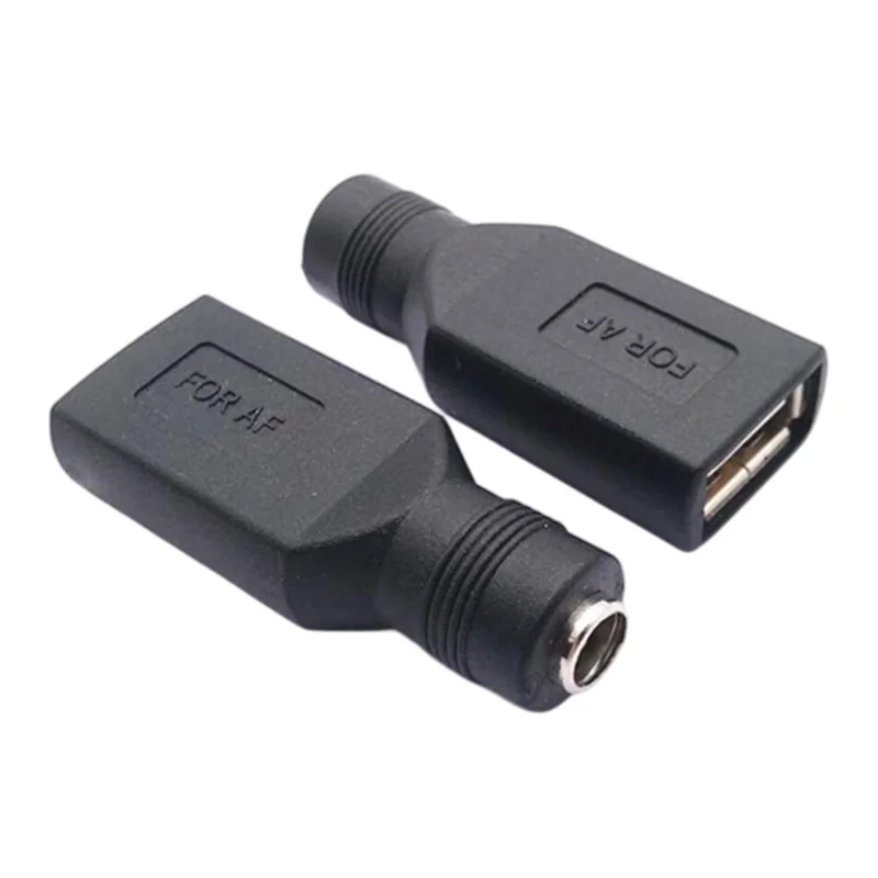 USB Female to DC Female Converter 12V DC5.5X2.1 F to USB F Plug 5V Charging Adapter Laptop PC USB Power Extend Connector