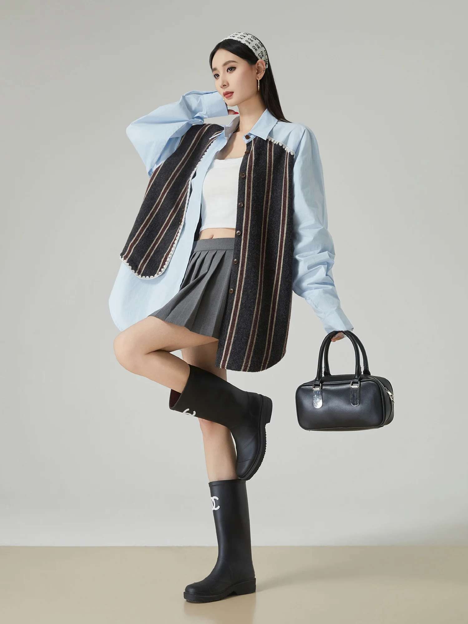 

Loose Women's Striped Patchwork irt Spring Summer New Sle Open Cardigan Outerwear Comfortable Lazy Feeling Blouse