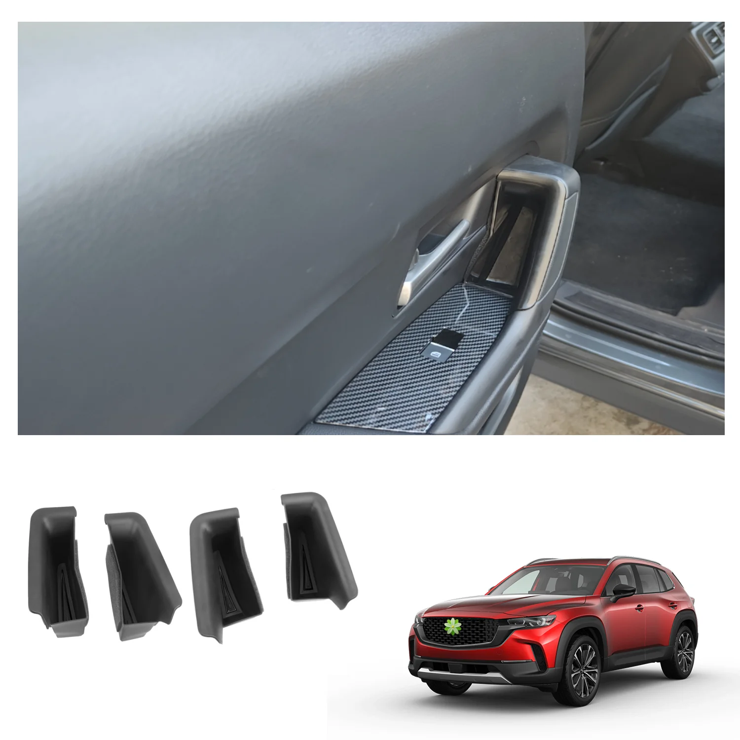 LFOTPP for Mazda CX-50 2023 2024 Car Front Rear Door Both Side Storage Pallets Auto Interior Mazda CX-50 Accessories 2024