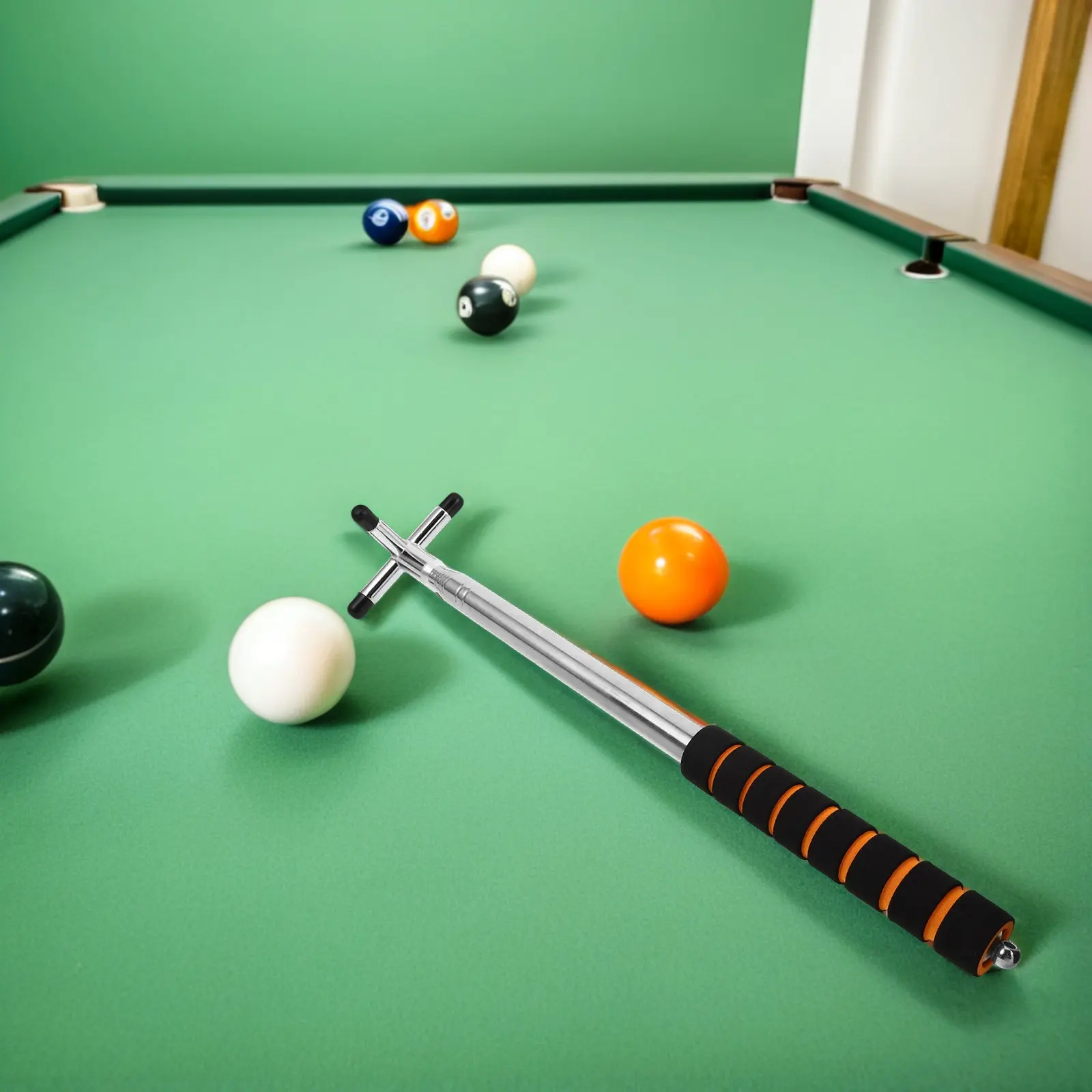 

1Set Retractable Pool Cue Bridge Telescopic Cue Extension Detachable Head Adjustable Length Billiards Pool Accessories
