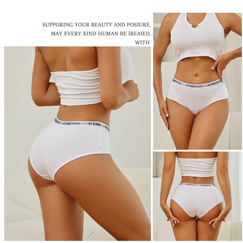 New 3Pcs Women's Cotton Briefs Letter Belt Underwear Women Panties Sexy Breathable Briefs Female Stretch Ladies Soft Lingerie - Image 3