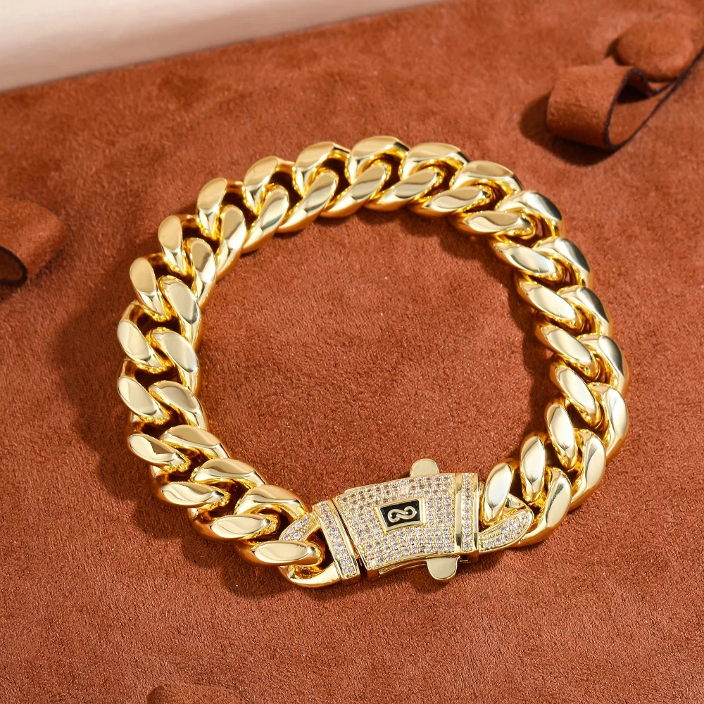 12mm Miami Cuban Chain Bracele - Cuban Link Chain 12Mm review and price