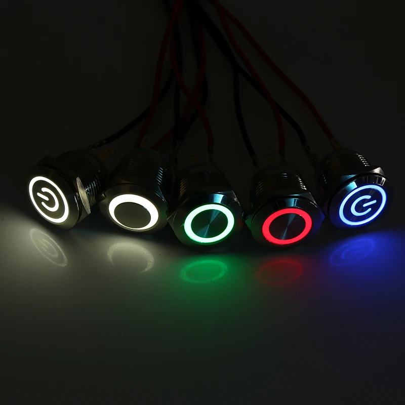 16mm  metal push button switch,momentary 3V,computer switch,restart and start switch