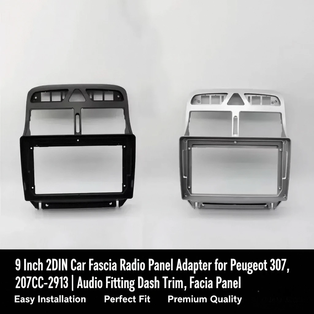 

9-дюймовый 2DIN адаптер автомобильной панели радиоприемника для Peugeot 307, 307CC 2002-2013 гг. | Комплект отделки приборной панели аудиофиксатора, лицевая панель