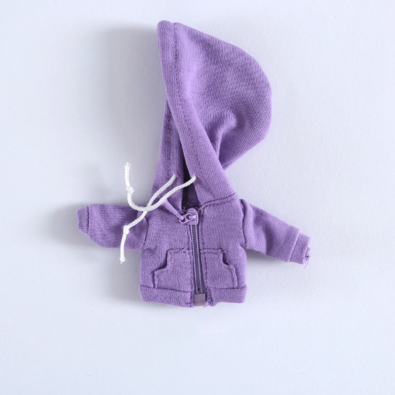 Ob11 Doll Clothes Cute Coats Hoodies Sweatshirts With Zipper Doll Accessories For Obitsu11, Molly, Gsc Body, Ymy, 1/12bjd Dolls