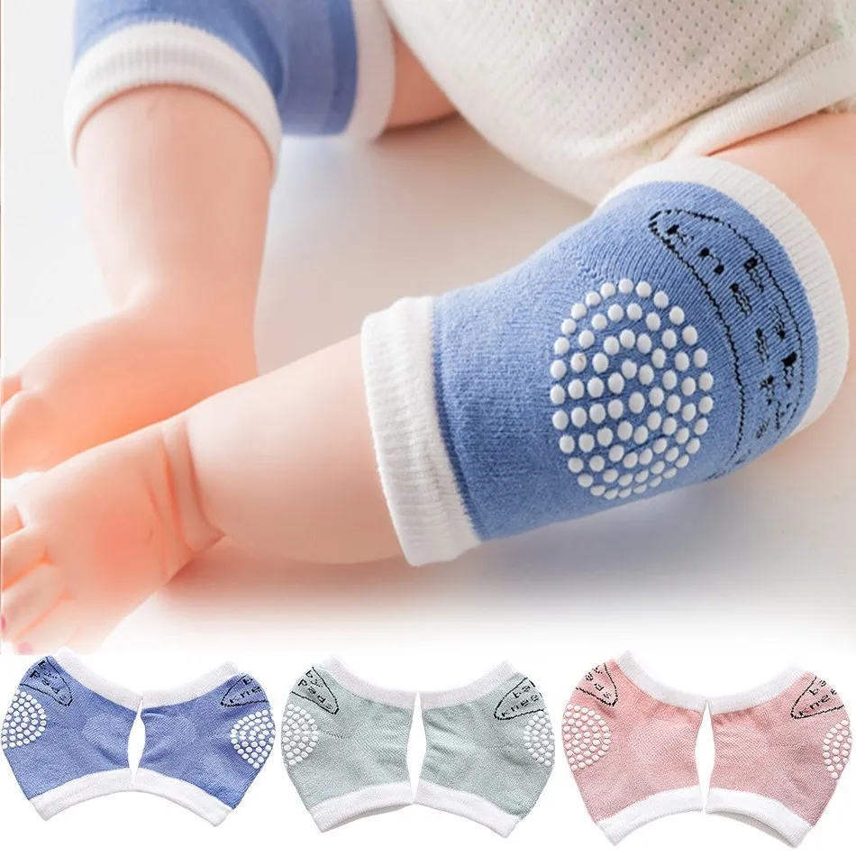 

Toddler Knee Protector Kids Anti Slip Rubber Socks Baby Solid Color Leg Warmer Boys Girls Kneepad Cotton Cushion 0-36 Months