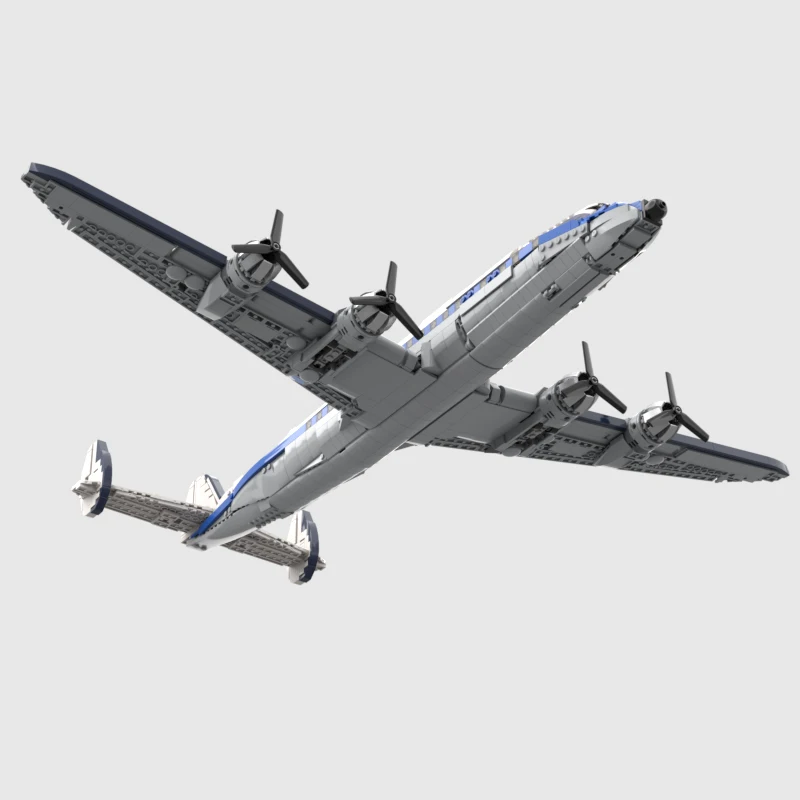 نموذج طائرة عسكرية MOC قوالب بناء L1049 طويلة المدى الطائرات وحدات التكنولوجيا هدية عطلة تجميع ألعاب أطفال دعوى