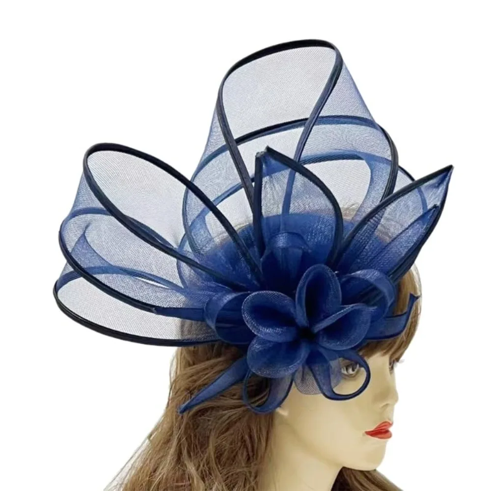 

Fashionable Retro Satin Ribbon Mesh Flower Hair Clip Flower Hair Piece Suitable for Clothing Banquet Party Decoration