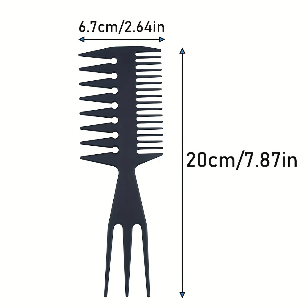 3 uds 3 en 1 peines lisos cola de pez forma de hueso extensiones de cabello desenredante peinado peine para colorear