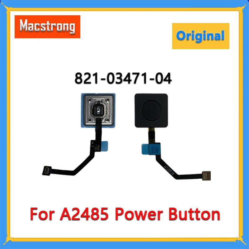 

Original New 821-03471-04 for MacBook Pro Retina 16" A2485 EMC 3651 2021 Year Power on/off Button Touch ID with Flex Cable Late