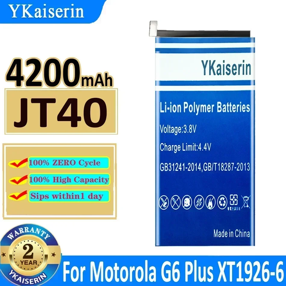 KR40 Battery for Motorola Moto One Action XT2013-1/One Vision XT1970-1 G6 G7 G8 Plus XT2019-1 JX40 KD40 JG40 JT40 Batterij