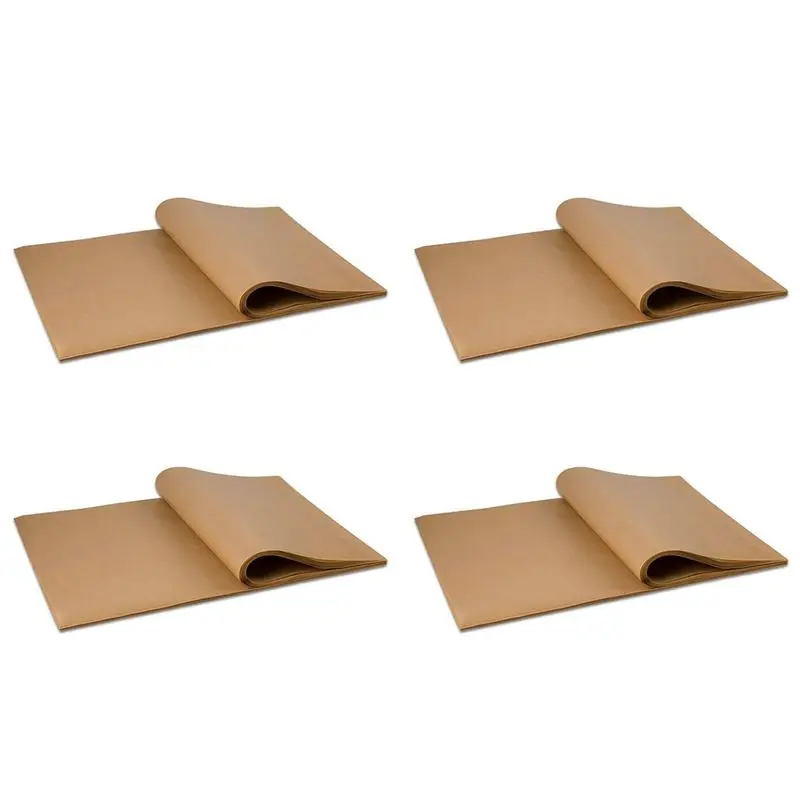 A53Q-400Pcs Unbleached Parchment Paper, Precut Baking Liners Sheets Paper,12 X 16 Inch, Non-Stick, Water Proof, Oil Proof