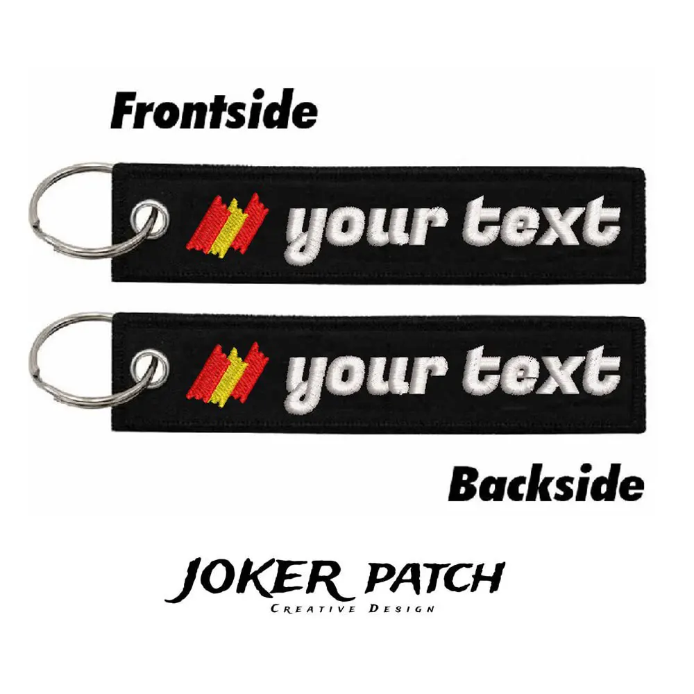 مخصص علم ES بقع مطبوعة ، المفاتيح ، أي لون