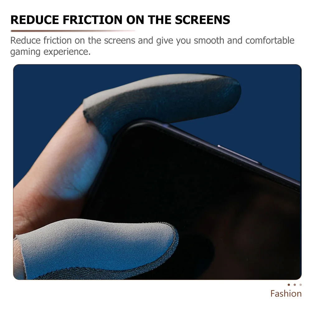 

2 Pairs -slip Finger Cots Gaming Thumb Sleeve Sweat-resistant Touch Screen Protectors Controller Efficient