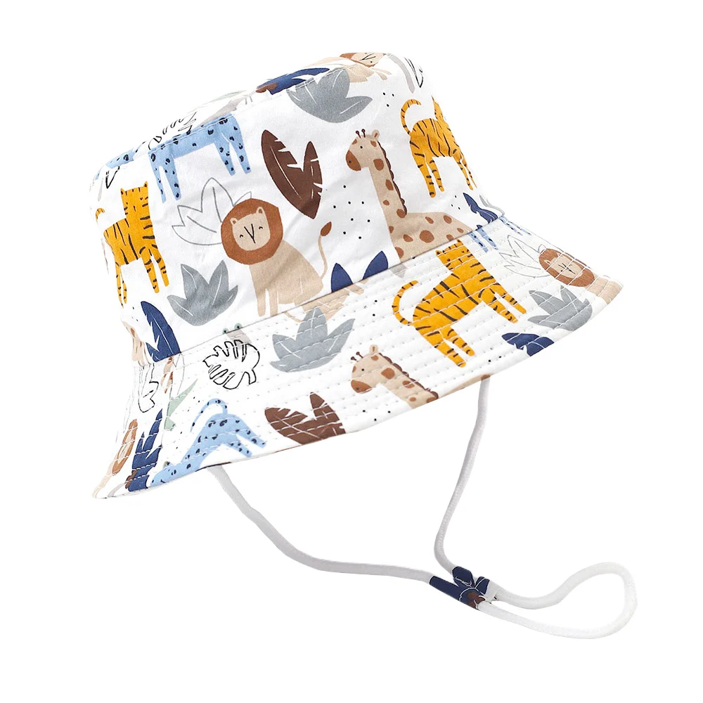 

Summer Panama Baby Girls Hat Autumn Cartoon Boys Fisherman's Cap Beach Baby Sun Hat Outdoor UV Bucket Hat for Kids Toddler Visor