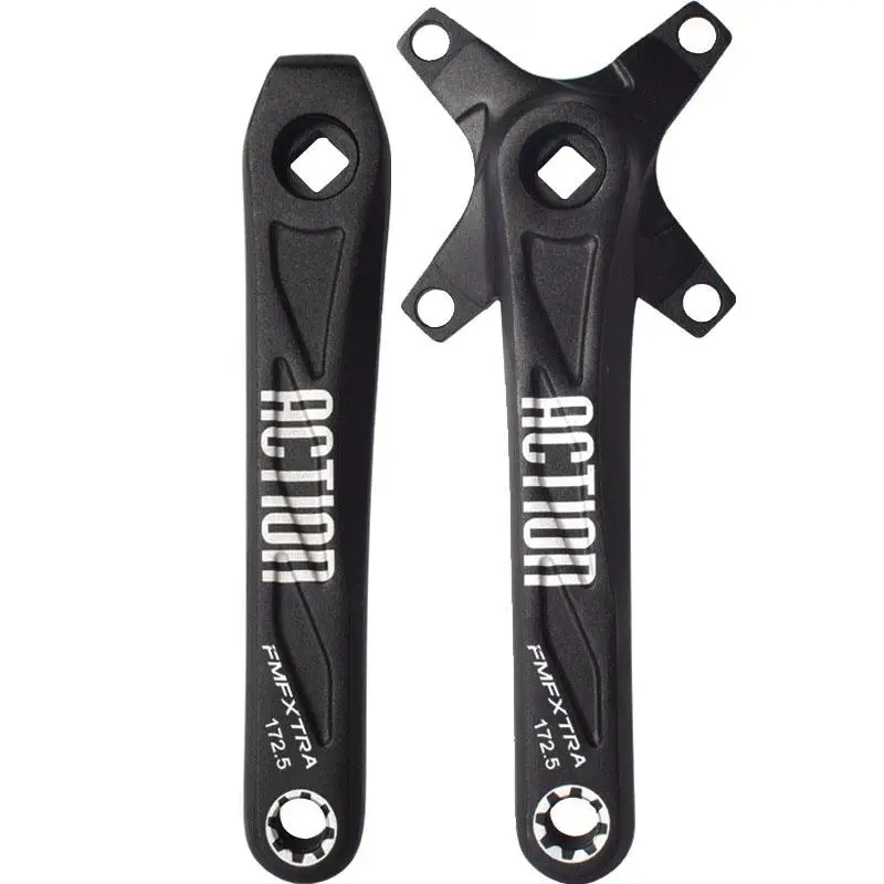 

170mm Aluminum Mountain Bike Crankset 104BCD Square Hole for 8/9/10/11 Speed Chainring Positive/Negative Teeth Upgrade