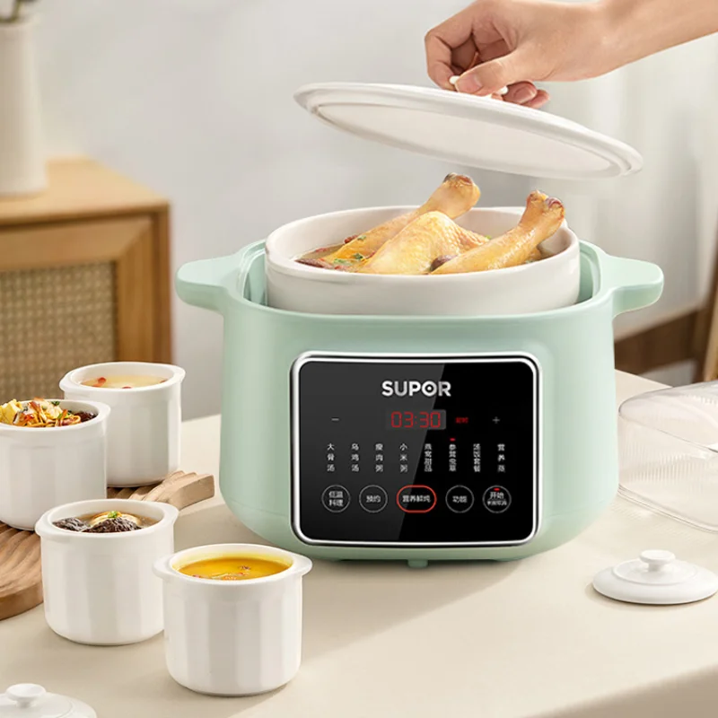 Slow Cooker Schmoren aus Wasser Haushalt Suppe Elektro dampfer Keramik automatische Vogelnest gewidmet fantastischen Reisbrei Kocher