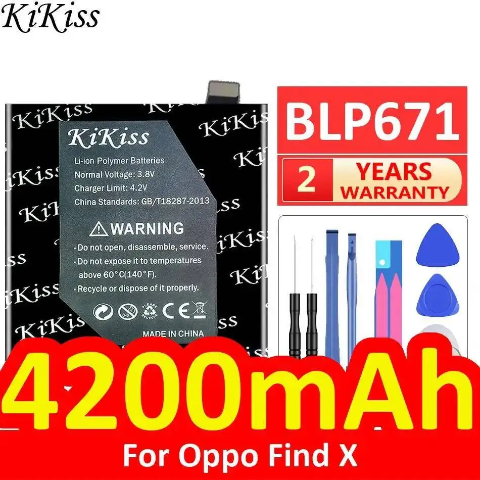 

Long Lasting For Oppo Find X BLP671 4200Mah Durable Mobile Phone Battery