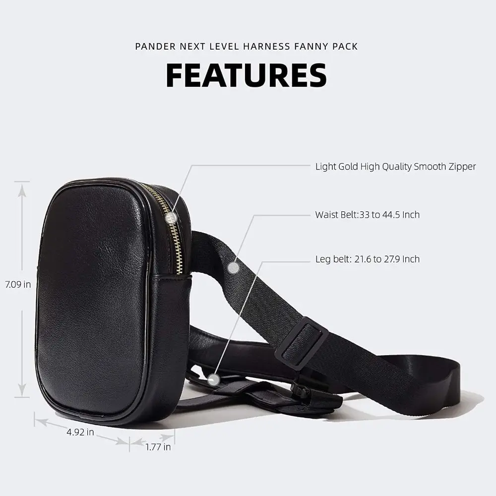 BQ Fashion INS Hot Trendy Stylish Women Waist Leg Belt Leather Cool Girl Bag Fanny Pack For Outdoor Hiking Motorcycle