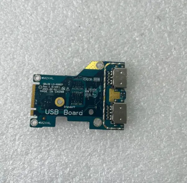 

ORIGINAL STOCK LAPTOP USB BOARD FOR DELL G15 5515 LS-K66EP 05VN7D 0RY7G0