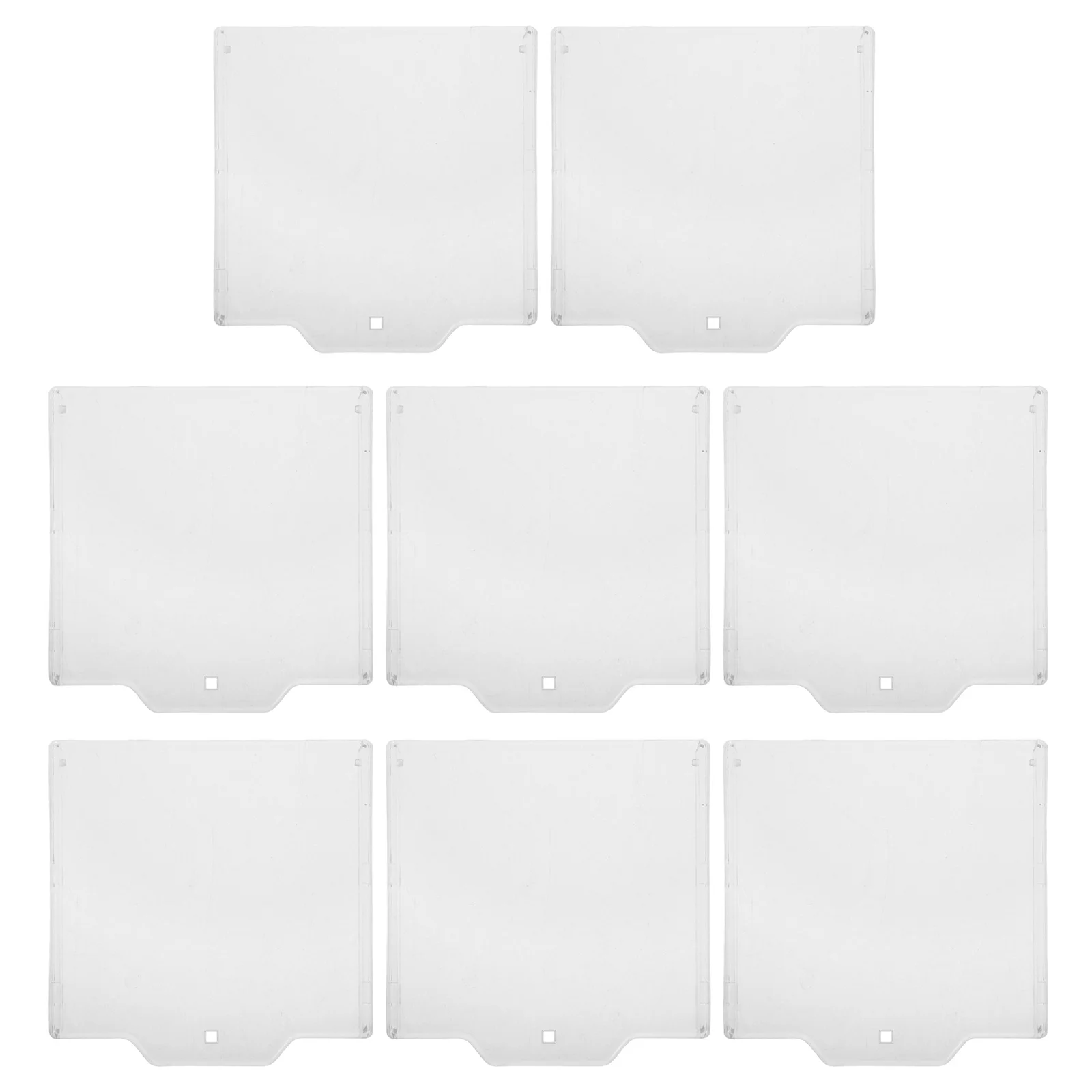 

8pcs Switch Protector Cover For Emergency Fire Safety Transparent Dustproof Outdoor Indoor Use Clear Button Guard Cap