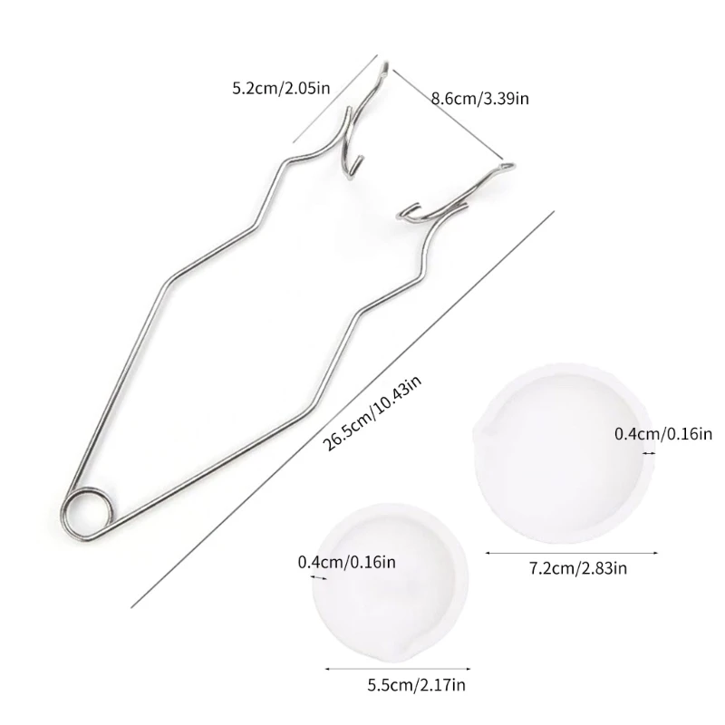 석영 도가니 녹는 세트 채찍 집게 실버 녹는 장비 보석 제작 세트 제작 애호가를위한 도가니 접시