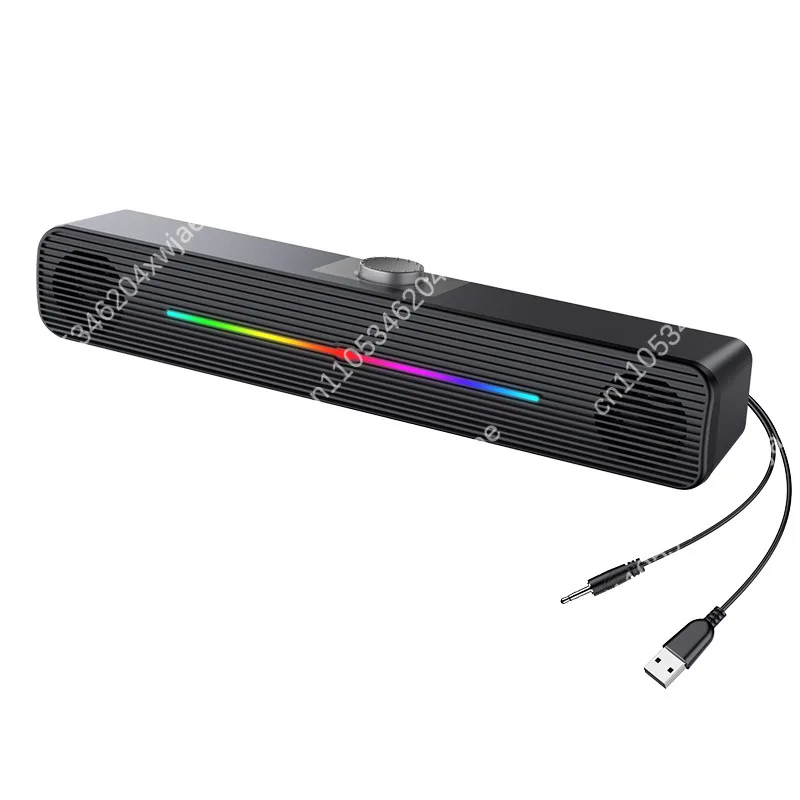 Home Computer Speaker Set E-1407, Wired Stereo Sound with Bass, for Desktop Notebook Audio