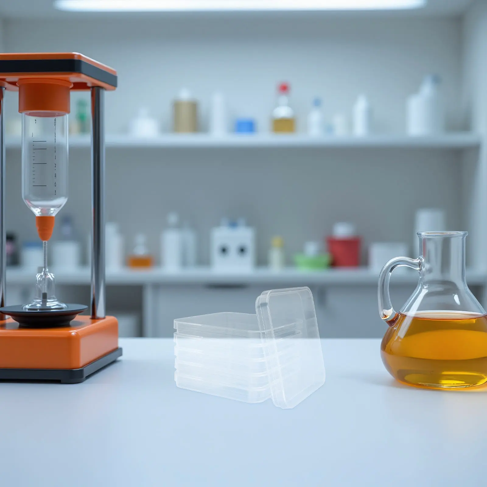 10個入り-正方形プラスチックペトリ皿-蓋付き-透明-細胞培養研究ラボ-微生物学実験-滅菌培養用