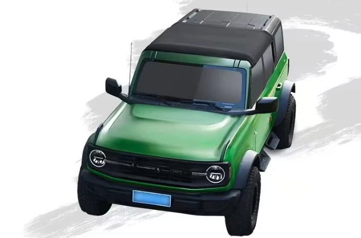 Bronco Two-Row Soft Top Convertible Kit Waterproof Body Part Accessory for Car Ceiling Roof Platform