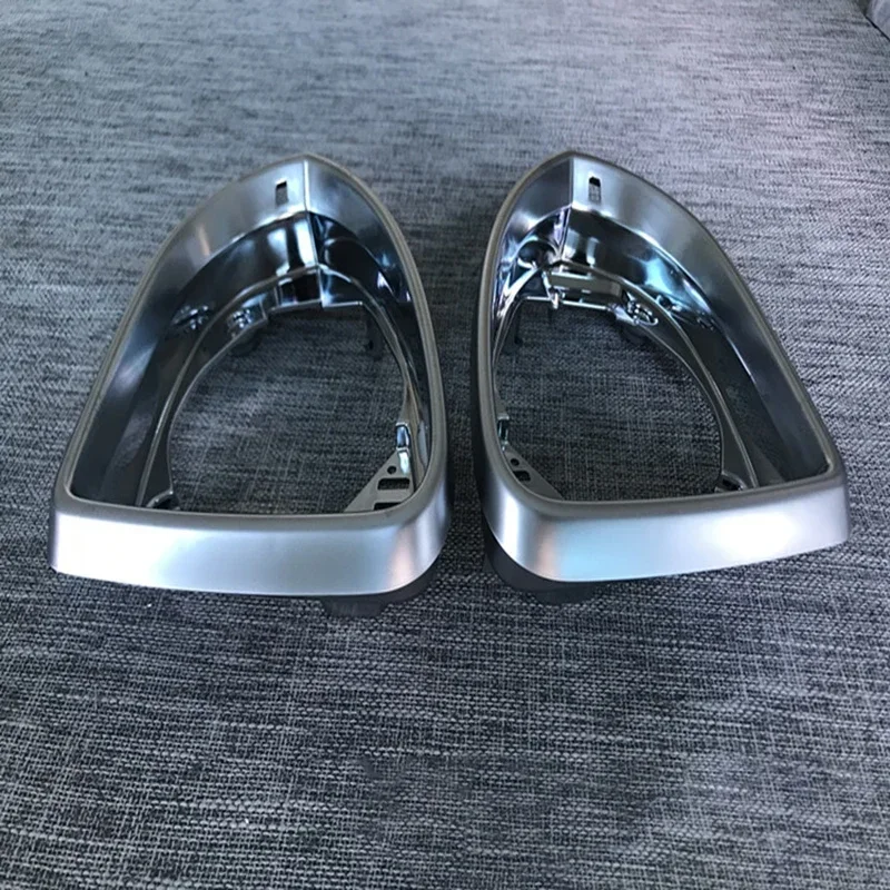 2pcs Auto Left Right Chrome Silver Matt Rearview Mirror Housing Trim Frame for VW Golf 7 2014-2019 E-Golf 7.5 GTI R-line Lamando