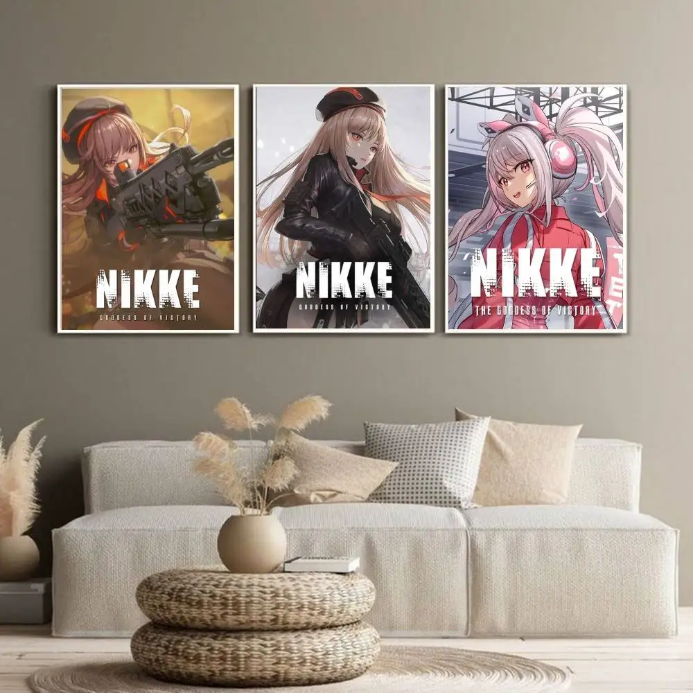 ملصق فتاة جميلة G-Goddess of Victory Nikke ملصق عالي الجودة لتزيين جدران غرفة المعيشة ملصقات جدارية جمالية
