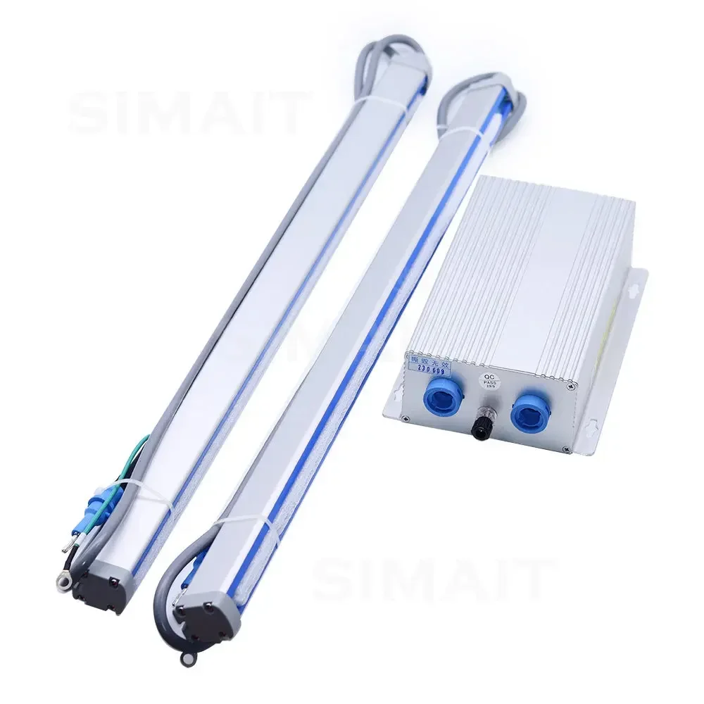 Dry Type Antistatic Ion Bar with Generator | Custom Length for Bag Making Machine | 7kV Static Eliminator for Packaging