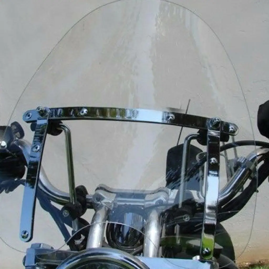 19''x17'' Clear Windshield for Honda Shadow Spirit Valkyrie VTX VT 600 750 1100 Cruiser