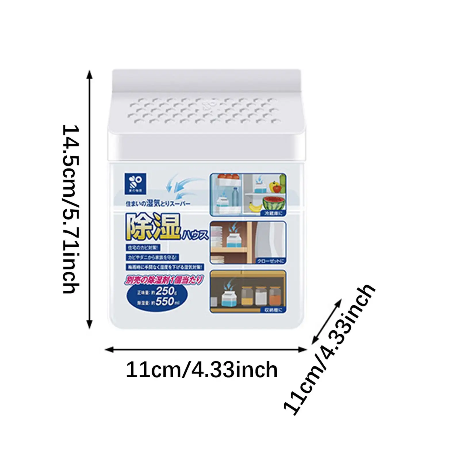 Desecante absorvente úmido de recarga de absorvedor de umidade para dormitório de porão de banheiro