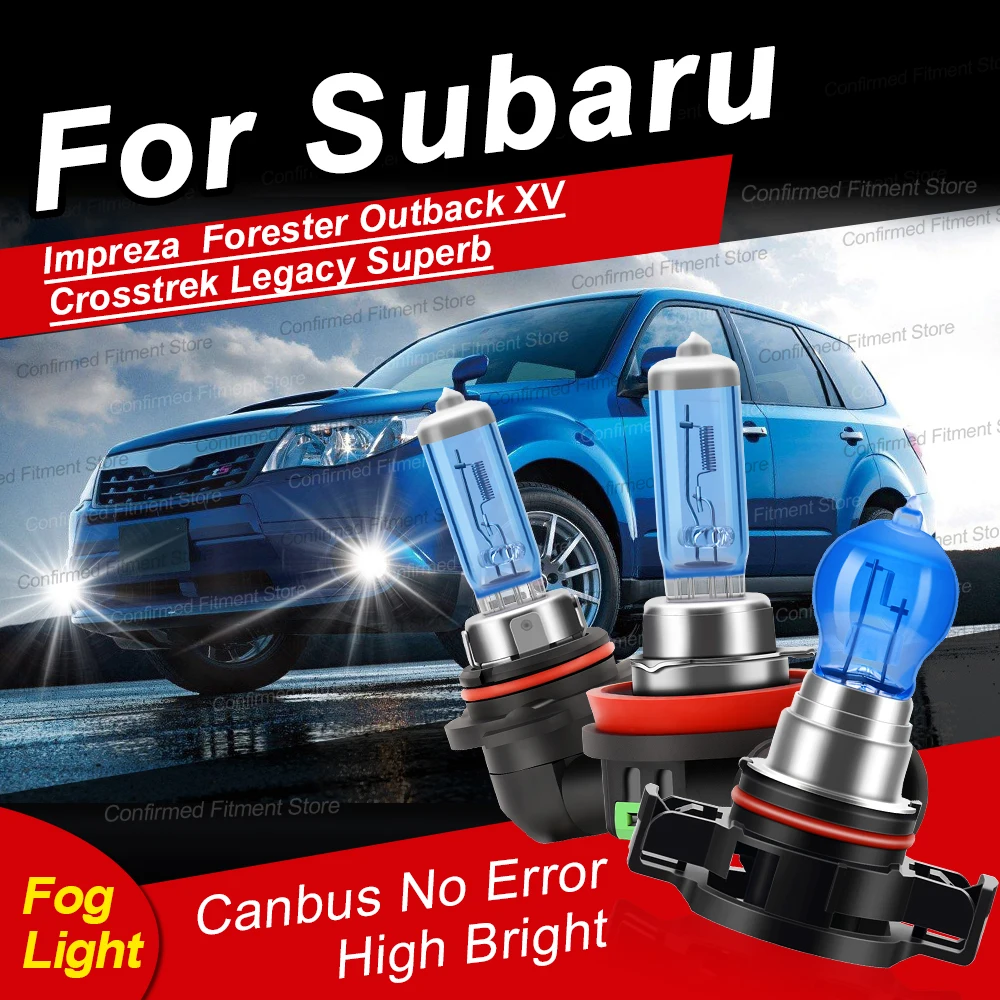 

Car Halogen Front Fog Lights Canbus H11 9006 5202 HB4 High Bright For Subaru Impreza Forester Outback XV Crosstrek Legacy Superb