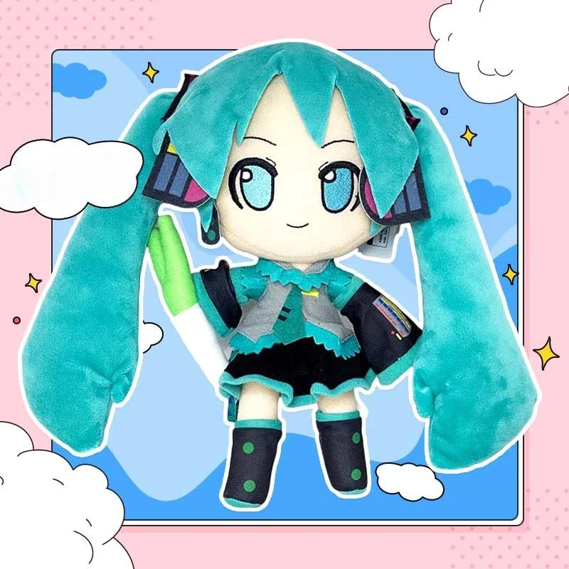 Hatsune Miku Plush Doll Soft Skin-friendly Anime Cute Cartoon Cotton Doll Changeable Clothes Kawaii Girl Heart Holiday Gift