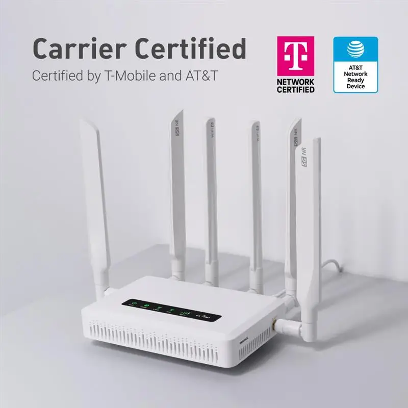 Top GL-X3000 (Spitz AX) 5G AX3000 Gateway Router, Wi-Fi 6, Multi-WAN, & Detachable Antennas, Dual-SIM, OpenVPN & WireGuard