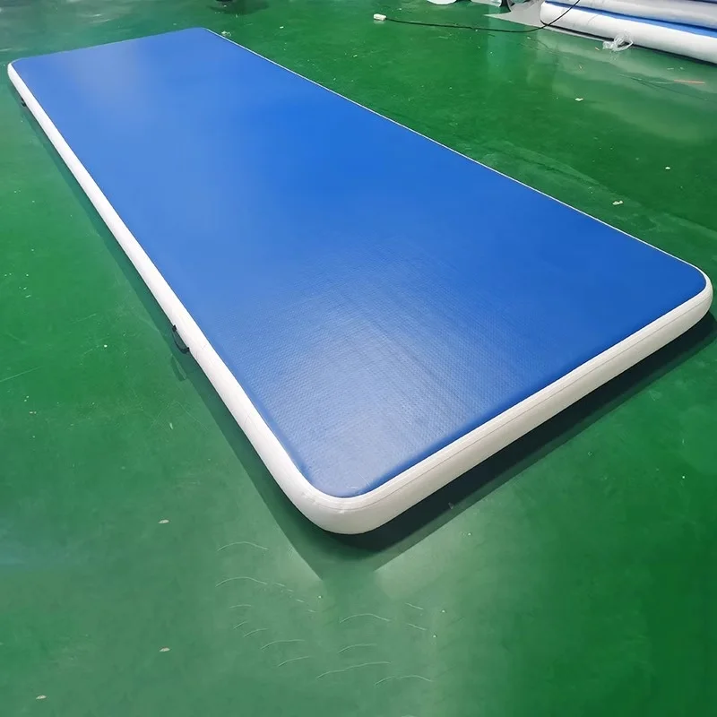 HIBADOU Gymnastics Air Mat Tumble Track Tumbling Mat Inflatable Floor Mats 7x4x0.2m Inflatable Air Track with Air Pump
