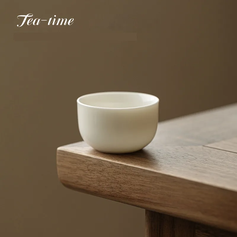 Variety Mutton Fat Jade Tea Cup White Porcelain Small Kungfu Teacup Puer Tea Cups Argentine Mate Cup Dehua Ceramic Cup For Tea