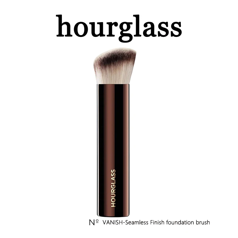 Sanduhr, nahtloses Finish, Foundation-Pinsel, abgewinkelter Foundation-Pinsel, aufbaubare Abdeckung für flüssige Creme, Foundation-Make-up-Werkzeug für das Gesicht – Detail 1