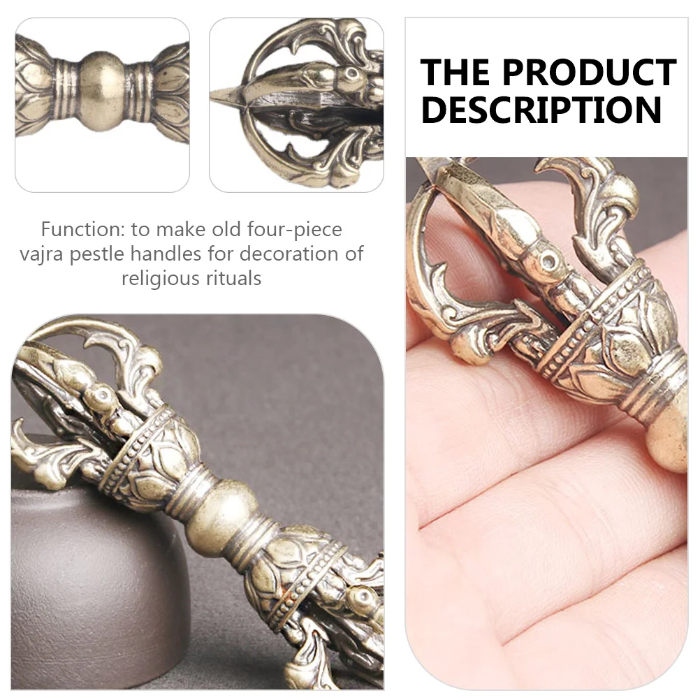 Demon Pestle Religious Amulet Brass Dharma Collection Feng Shui Ornament Vajra Craft Home Decoration Office