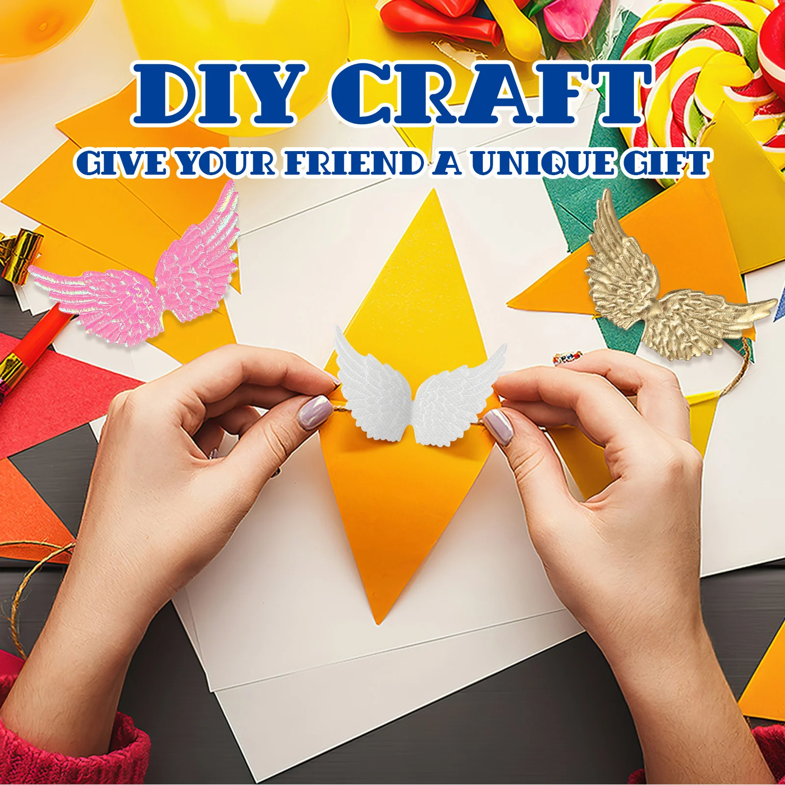 36 قطعة أجنحة النسيج DIY بها بنفسك الجناح الملحقات حساسة نابض بالحياة الديكور لحقائب القبعات أكياس الملابس غطاء وصمة عار