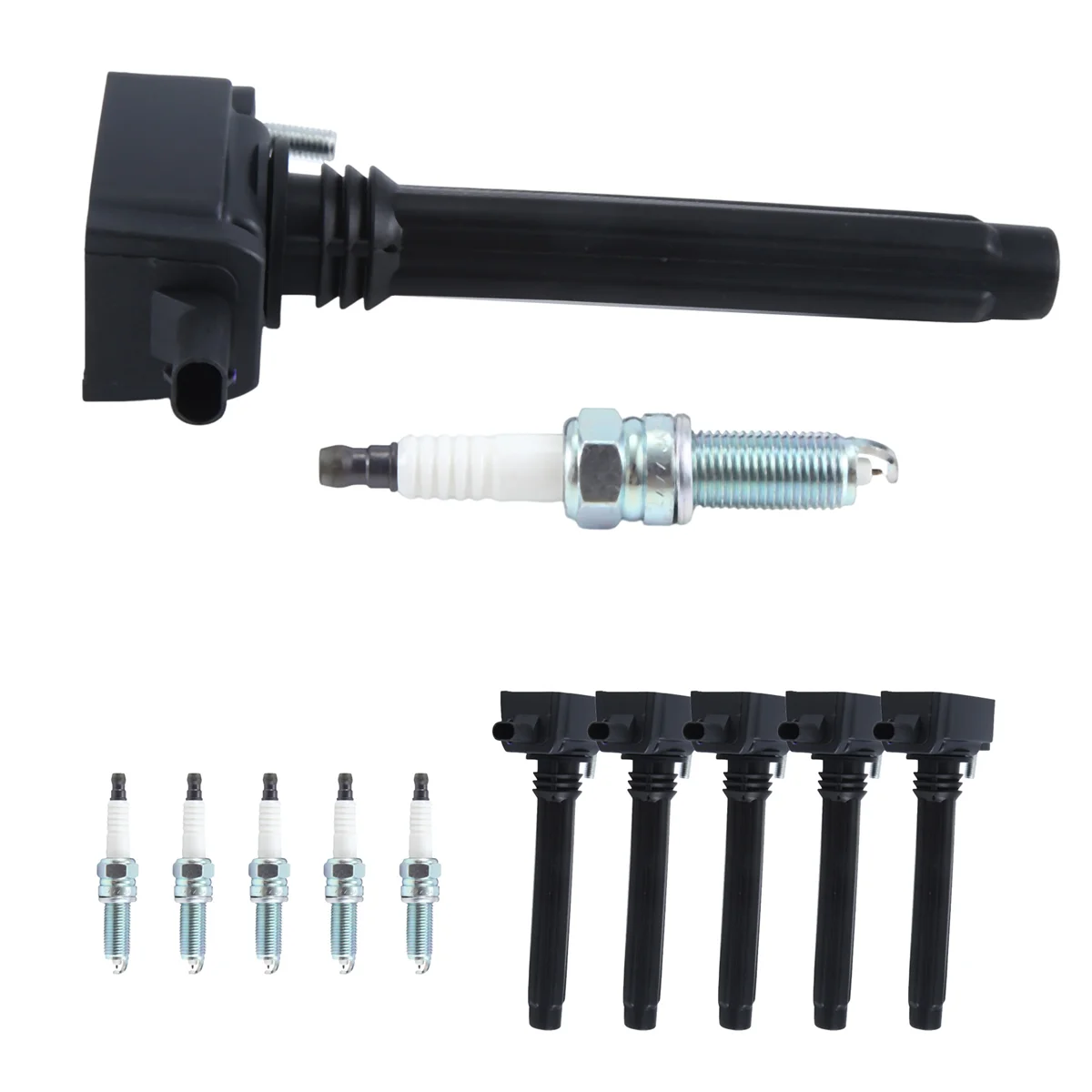 6Pack UF648 Performance Ignition Coil&Spark Plug 5149168AH SILZKR7B11 for Dodge Jeep Ram 3.6L