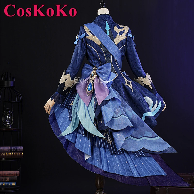 CosKoKo Furina Cosplay Game Genshin Impact Costume Focalors Sweet Elegant Cute Uniforms Halloween Party Role Play Clothing S-XXL