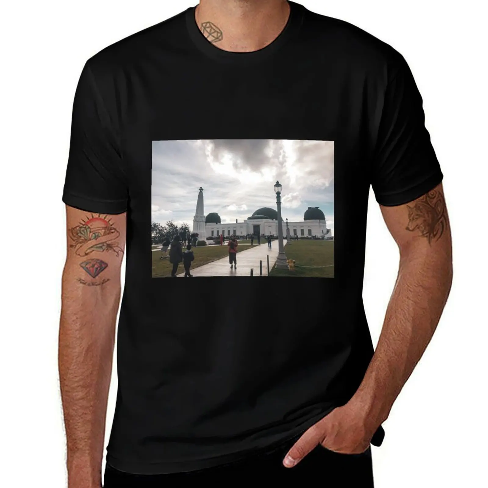 griffith observatory T-Shirt Vintage Style Printed Top