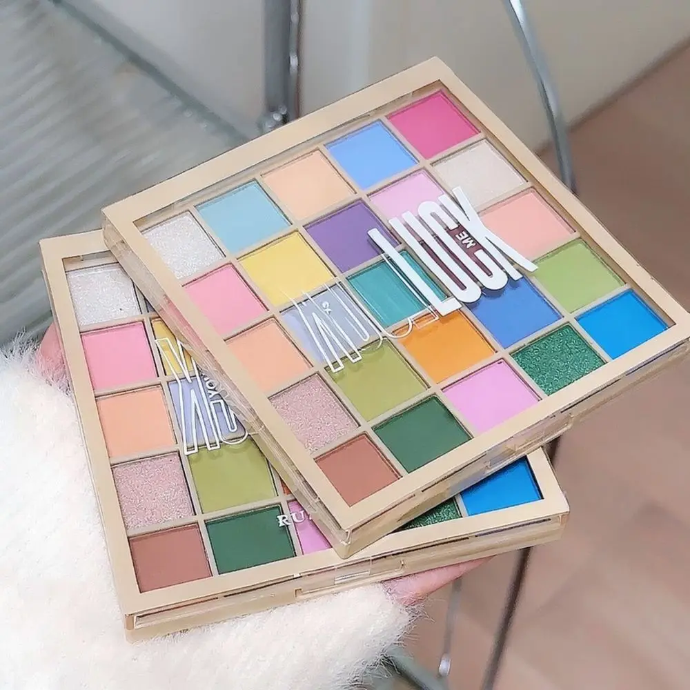 25 Color Macaron Eyeshadow Palette Vibrant Matte Shimmer Powder Makeup Palette For Girls Student Daily Stage Performance Use