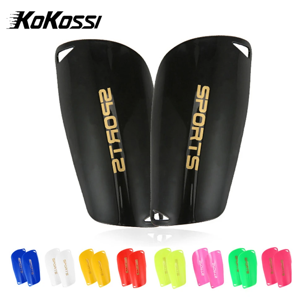 KoKossi-almohadillas protectoras para entrenamiento, Protector de fútbol, calcetín ligero, tablero de inserción, espinillera de fútbol, espinillera para niños y adultos