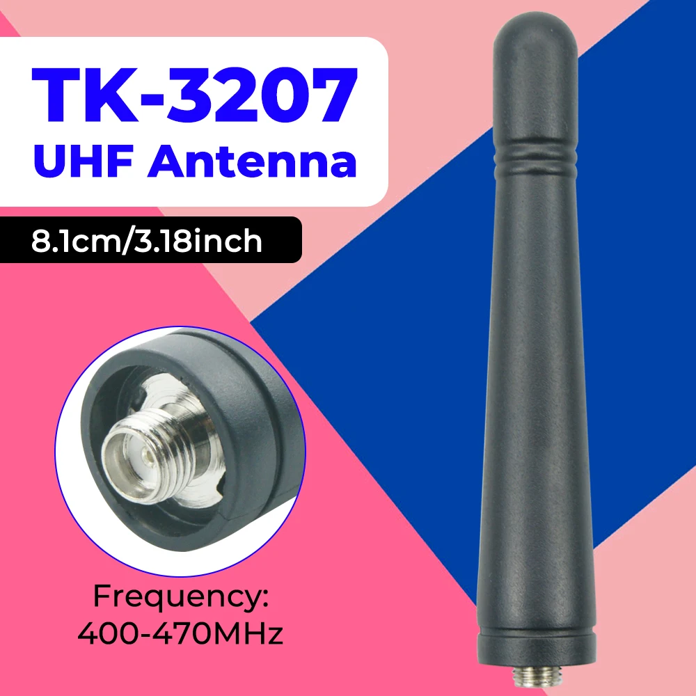 

UHF 400-470 МГц антенна SMA-Female для KENWOOD TK340, TK349, TK350, TK3100, TK3101, TK3102, TK-3107 TK3207