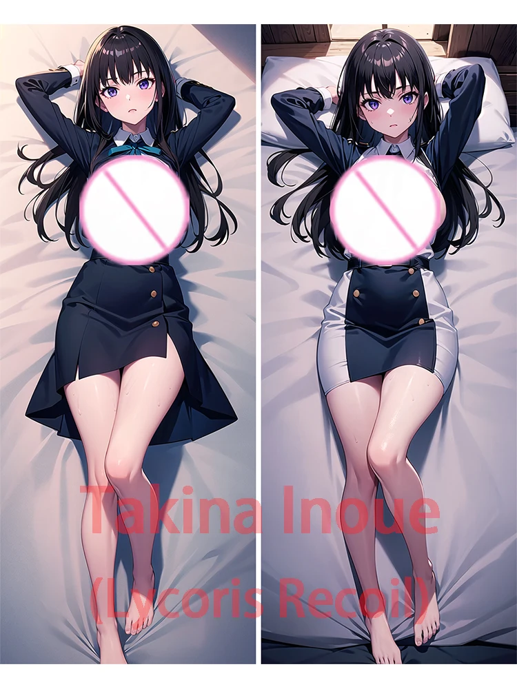 Dakimakura Takina Inoue (Lycoris Recoil) Japanese anime body pillowcase otaku pillow case cushion